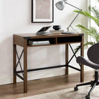 42-inch Metal X Farmhouse Desk