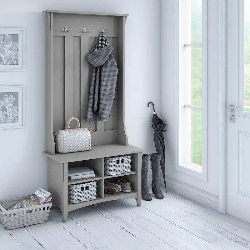 Hall Tree with Shoe Storage Bench by