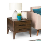 SOLID HARDWOOD 22 inch Wide Square End Side Table 22 W x 22 D x 20 H