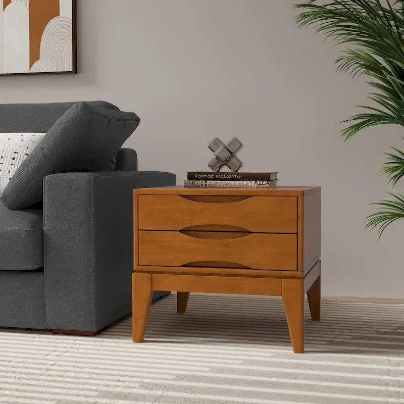 SOLID HARDWOOD 22 inch Wide Square End Side Table 22 W x 22 D x 20 H