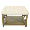 Tufted Top square cocktail Ottoman