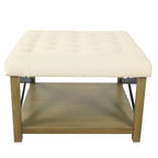 Tufted Top square cocktail Ottoman