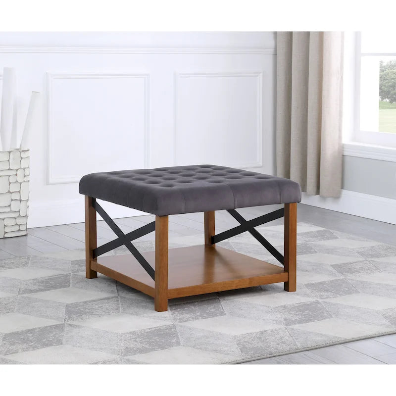 Tufted Top square cocktail Ottoman