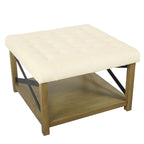 Tufted Top square cocktail Ottoman
