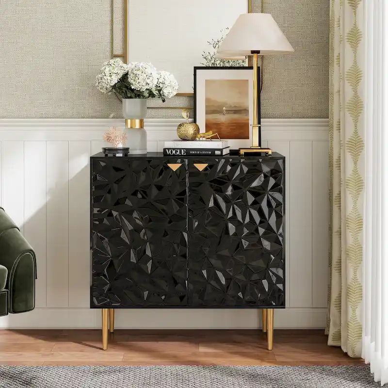 2 Door Locker Storage Accent Cabinet