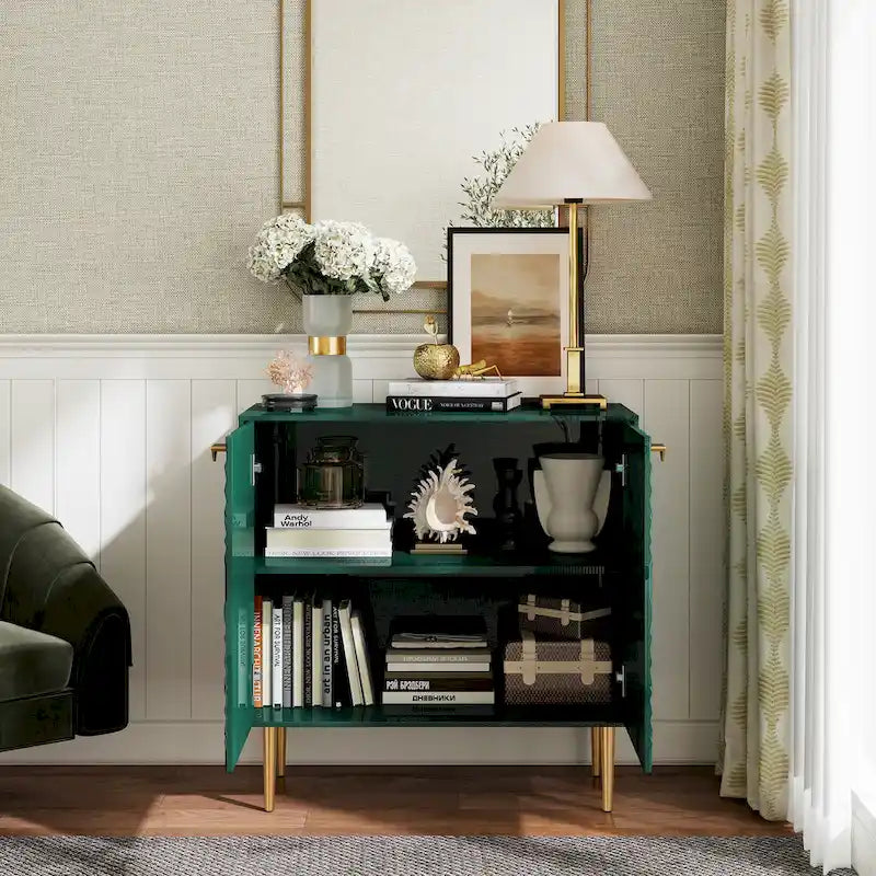 2 Door Locker Storage Accent Cabinet