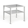 Gold & Metal Glass Top Cocktail Table