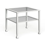 Gold & Metal Glass Top Cocktail Table