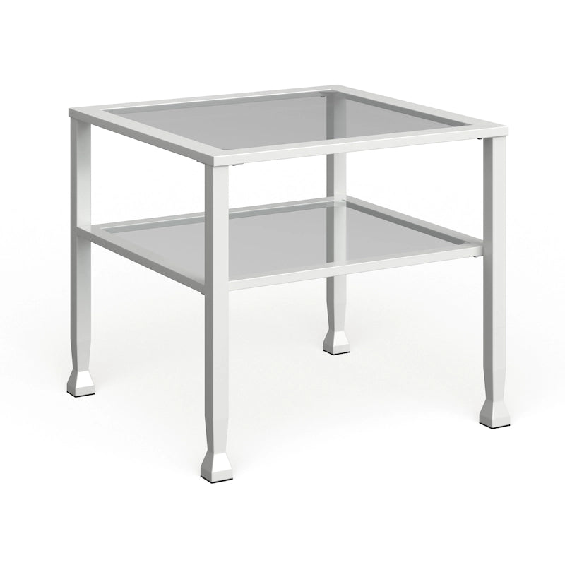 Gold & Metal Glass Top Cocktail Table