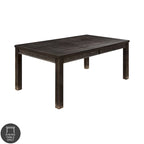 Contemporary Black Solid Wood Dining Table