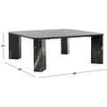 Marble Top Square Coffee Table 40 In. W x 40 In. D x 15 In. H 40Wx40Dx15H