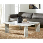 Marble Top Square Coffee Table 40 In. W x 40 In. D x 15 In. H 40Wx40Dx15H